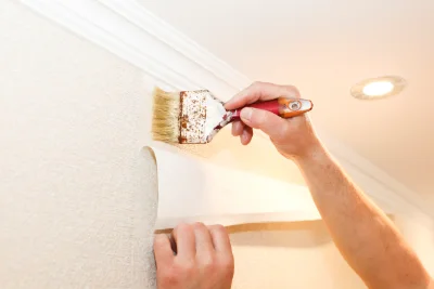 Pose de papier peint à Gennetines — revêtements muraux et toiles de verre